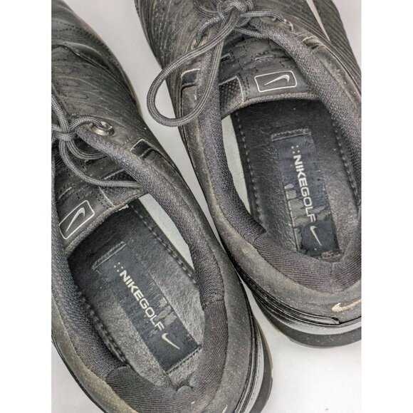 Nike Air Zoom Tour Mens Size 12 Black Leather Golf Shoes-336046-001 - Picture 6 of 7